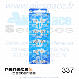 RENATA 337 MP - SR416SW - Pile de montre 1,55V - Blister x10 Piles - Photo 001