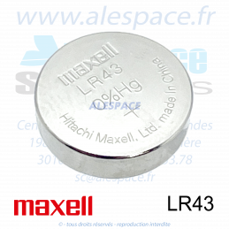 MAXELL 186 - LR43 - V12GA - Pile bouton Alcaline - 1,5V - Blister x10 Piles - Photo 004