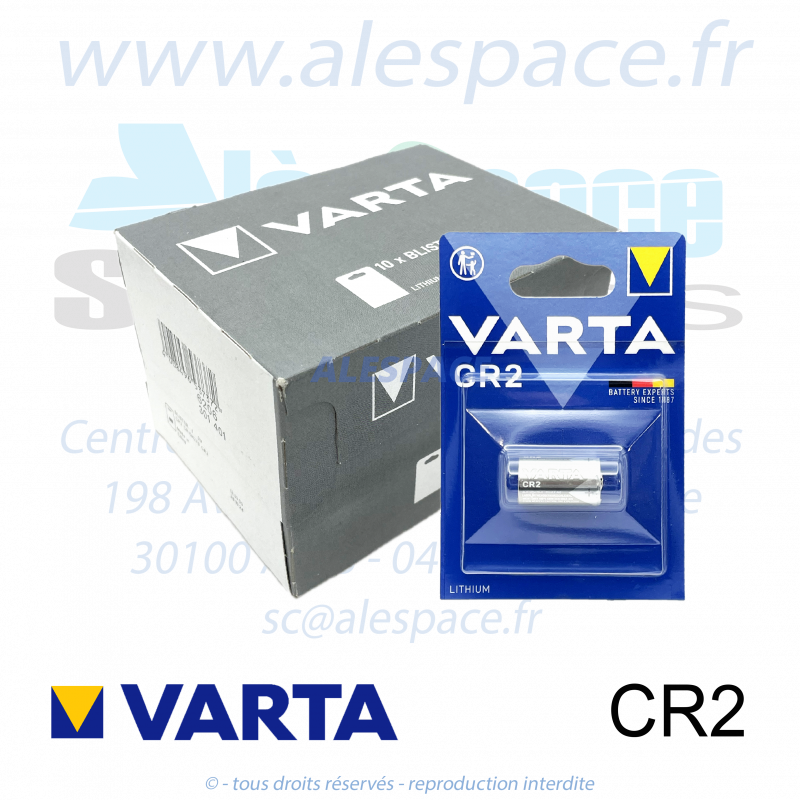VARTA LITHIUM - CR2 - Pile Lithium - 3V - Boîte x10 Piles - Photo 001 VARTA LITHIUM - CR2 - Pile Lithium - 3V - Boîte x10 Piles - Photo 001