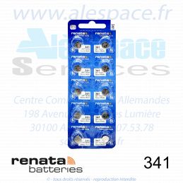 RENATA 341 MP - SR714SW - Pile de montre 1,55V - Blister x10 Piles - Photo 001