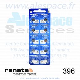 RENATA 396 MP - SR726W - Pile de montre 1,55V - Blister x10 Piles - Photo 001