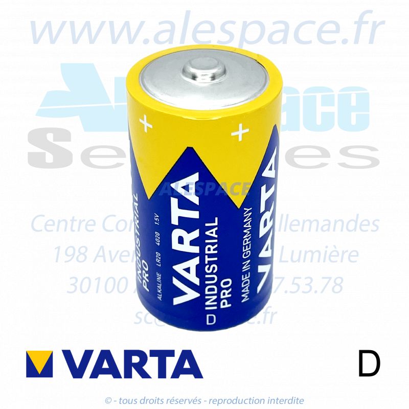VARTA INDUSTRIAL PRO - D LR20 - Pile alcaline - 1,5V - Photo 001 VARTA INDUSTRIAL PRO - D LR20 - Pile alcaline - 1,5V - Photo 001