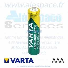 VARTA RECHARGE ACCU PHONE - AAA HR03 - NIMH 800 mah - 1,2V - Blister x2 Accus - Photo 002