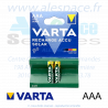 VARTA RECHARGE ACCU SOLAR - AAA HR03 - NIMH 550 mah - 1,2V - Blister x2 Accus - Photo 001