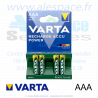 VARTA RECHARGE ACCU POWER - AAA HR03 - NIMH 1000 mah - 1,2V - Blister x4 Accus - Photo 001