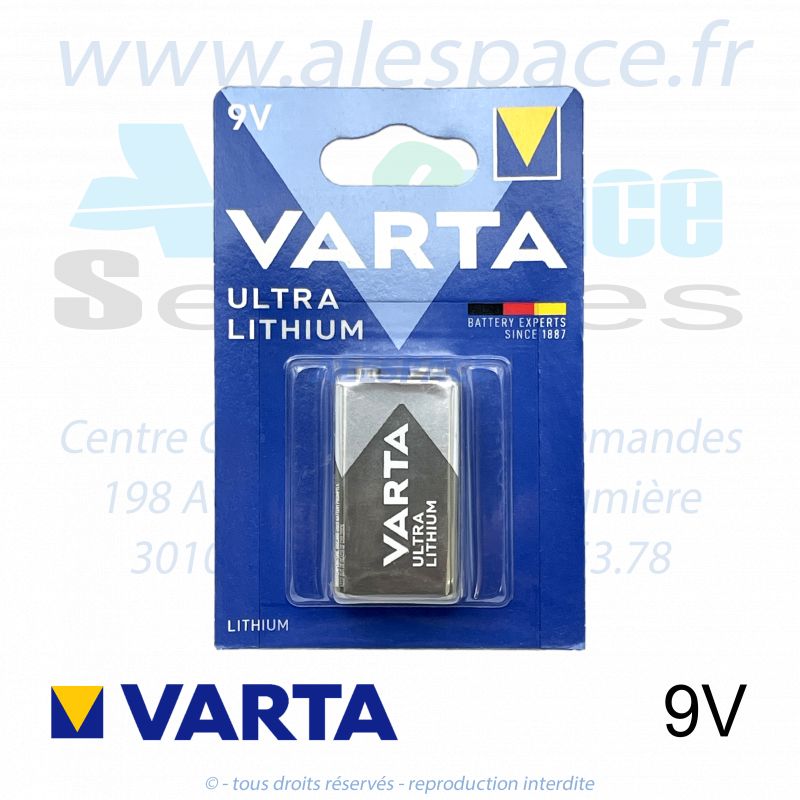 VARTA ULTRA LITHIUM - 9V 6LR61 - Pile Lithium - 9V - Photo 001 VARTA ULTRA LITHIUM - 9V 6LR61 - Pile Lithium - 9V - Photo 001