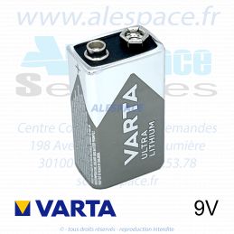 VARTA ULTRA LITHIUM - 9V 6LR61 - Pile Lithium  - 9V - Photo 002