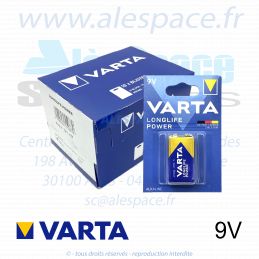 VARTA LONGLIFE POWER - 9V 6LP3146 - Pile alcaline- 9V - Boîte x10 Piles - Photo 001