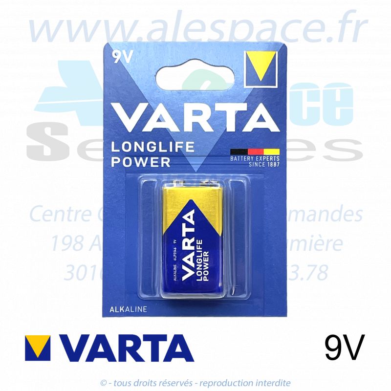 VARTA LONGLIFE POWER - 9V 6LP3146 - Pile alcaline - 9V - Photo 001 VARTA LONGLIFE POWER - 9V 6LP3146 - Pile alcaline - 9V - Photo 001
