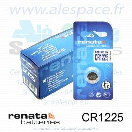 RENATA CR1225 SC - Pile bouton Lithium - 3V - Boîte x10 Piles - Photo 001