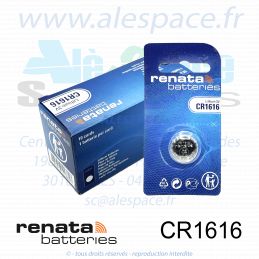 RENATA CR1616 SC - Pile bouton Lithium - 3V - Boîte x10 Piles - Photo 001