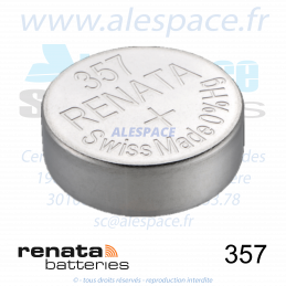 RENATA 357 MP - SR44W - Pile de montre 1,55V - Photo 001