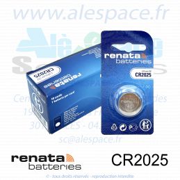 RENATA CR2025 MFR SC - Pile bouton Lithium - 3V - Boîte x10 Piles - Photo 001