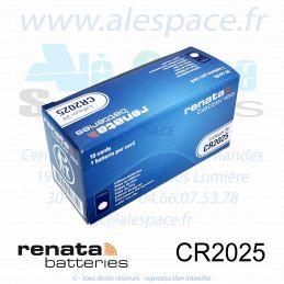 RENATA CR2025 MFR SC - Pile bouton Lithium - 3V - Boîte x10 Piles - Photo 002