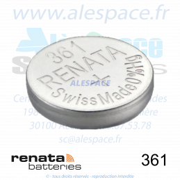 RENATA 361 MP - SR721W - Pile de montre 1,55V - Photo 001