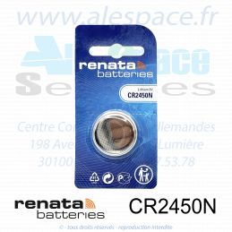 RENATA CR2450N SC - Pile bouton Lithium - 3V - Photo 001