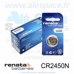 RENATA CR2450N SC - Pile bouton Lithium - 3V - Boîte x10 Piles - Photo 001
