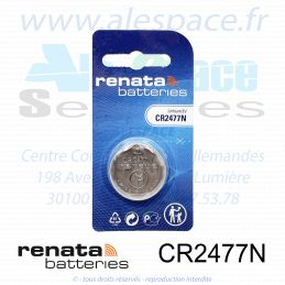 RENATA CR2477N SC - Pile bouton Lithium - 3V - Photo 001