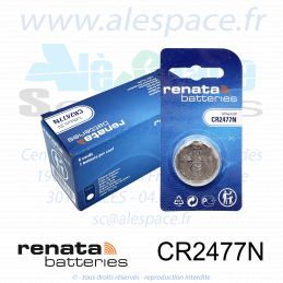 RENATA CR2477N SC - Pile bouton Lithium - 3V - Boîte x6 Piles - Photo 001