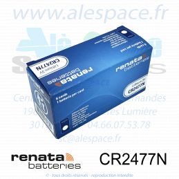 RENATA CR2477N SC - Pile bouton Lithium - 3V - Boîte x6 Piles - Photo 002