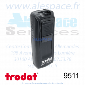 TRODAT - 9511 MONTURE TAMPON DE POCHE POCKET PRINTY - NOIR - Réf 148636 - Photo 001
