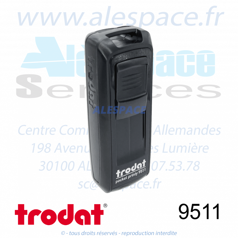 TRODAT - 9511 MONTURE TAMPON DE POCHE POCKET PRINTY - NOIR - Réf 148636 - Photo 001 TRODAT - 9511 MONTURE TAMPON DE POCHE POCKET PRINTY - NOIR - Réf 148636 - Photo 001