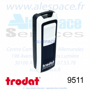 TRODAT - 9511 MONTURE TAMPON DE POCHE POCKET PRINTY - BLANC - Réf 148737 - Photo 001