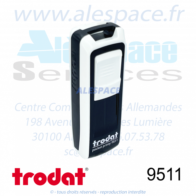 TRODAT - 9511 MONTURE TAMPON DE POCHE POCKET PRINTY - BLANC - Réf 148737 - Photo 001 TRODAT - 9511 MONTURE TAMPON DE POCHE POCKET PRINTY - BLANC - Réf 148737 - Photo 001