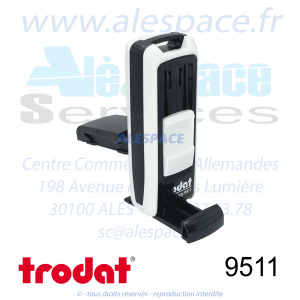 TRODAT - 9511 MONTURE TAMPON DE POCHE POCKET PRINTY - BLANC - Réf 148737 - Photo 002