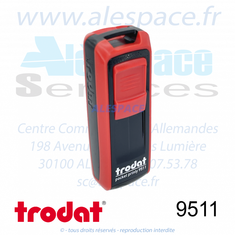TRODAT - 9511 MONTURE TAMPON DE POCHE POCKET PRINTY - ROUGE - Réf 148739 - Photo 001 TRODAT - 9511 MONTURE TAMPON DE POCHE POCKET PRINTY - ROUGE - Réf 148739 - Photo 001