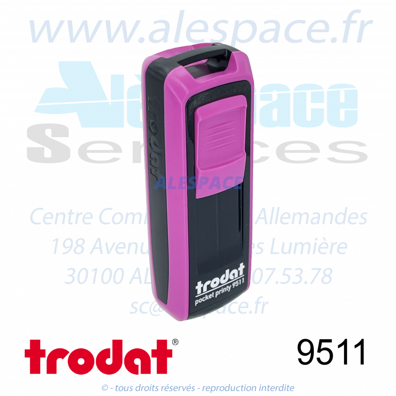 TRODAT - 9511 MONTURE TAMPON DE POCHE POCKET PRINTY - FUCHSIA - Réf 148751 - Photo 001 TRODAT - 9511 MONTURE TAMPON DE POCHE POCKET PRINTY - FUCHSIA - Réf 148751 - Photo 001