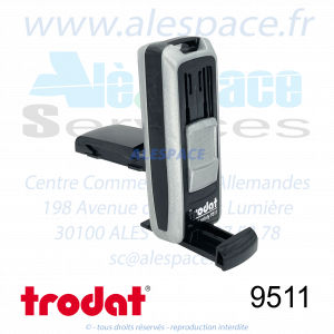 TRODAT - 9511 MONTURE TAMPON DE POCHE POCKET PRINTY - ARGENT - Réf 148842 - Photo 002
