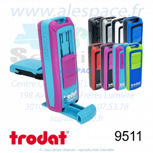 TRODAT - 9511 MONTURE TAMPON DE POCHE POCKET PRINTY - GAMME - Photo 001