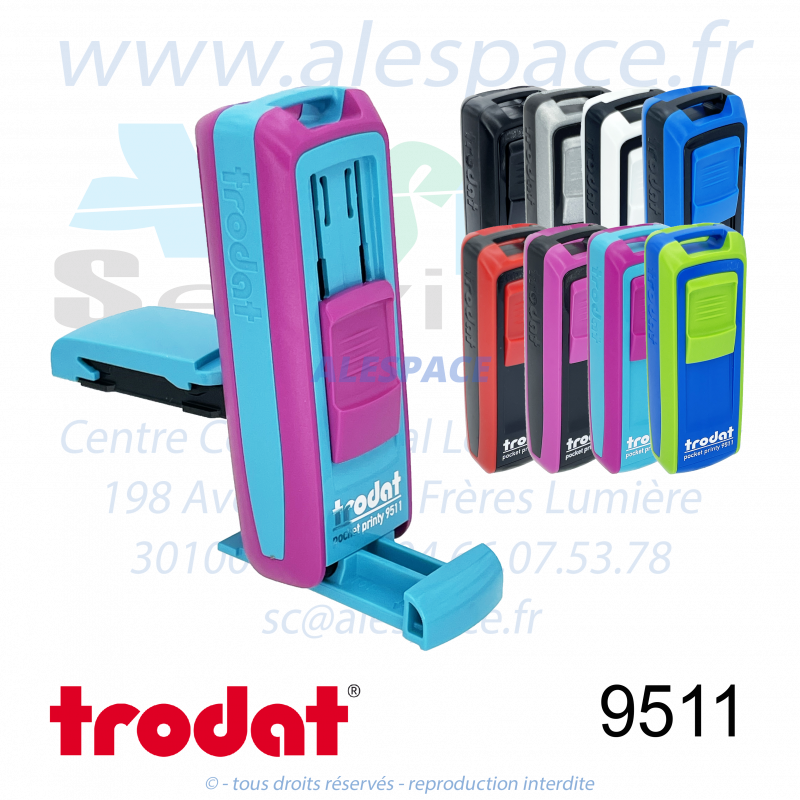 TRODAT - 9511 MONTURE TAMPON DE POCHE POCKET PRINTY - GAMME - Photo 001 TRODAT - 9511 MONTURE TAMPON DE POCHE POCKET PRINTY - GAMME - Photo 001