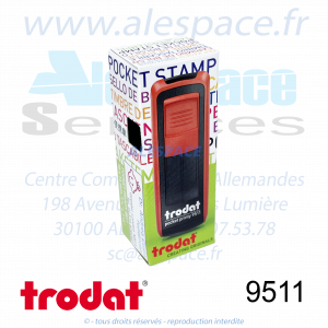 TRODAT - 9511 MONTURE TAMPON DE POCHE POCKET PRINTY - GAMME - Photo 002