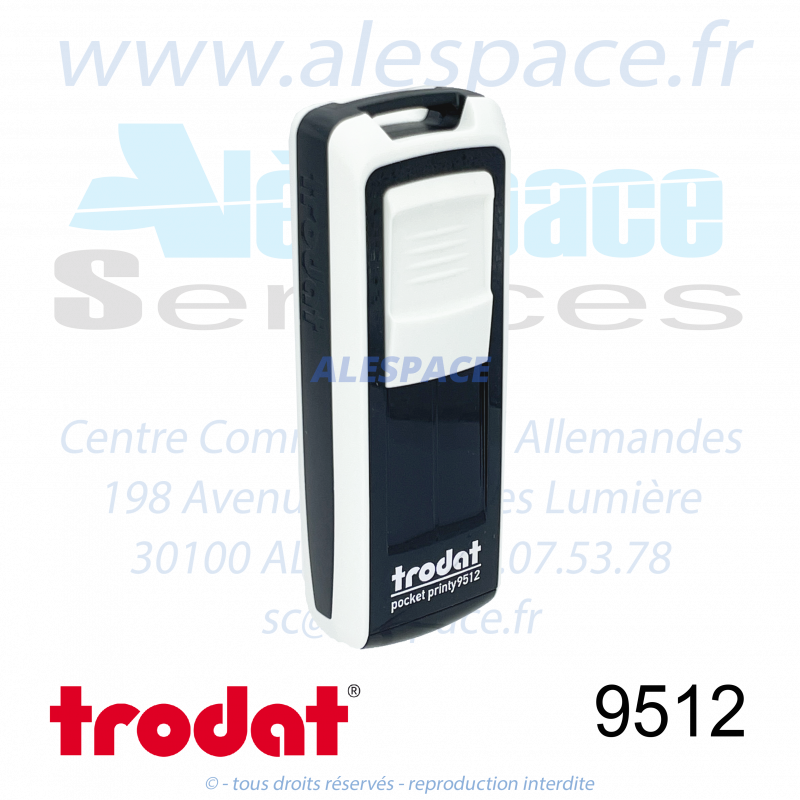 TRODAT - 9512 MONTURE TAMPON DE POCHE POCKET PRINTY - BLANC - Réf 148997 - Photo 001 TRODAT - 9512 MONTURE TAMPON DE POCHE POCKET PRINTY - BLANC - Réf 148997 - Photo 001