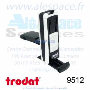 TRODAT - 9512 MONTURE TAMPON DE POCHE POCKET PRINTY - BLANC - Réf 148997 - Photo 002