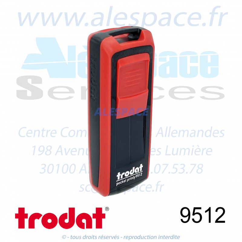 TRODAT - 9512 MONTURE TAMPON DE POCHE POCKET PRINTY - ROUGE - Réf 149168 - Photo 001 TRODAT - 9512 MONTURE TAMPON DE POCHE POCKET PRINTY - ROUGE - Réf 149168 - Photo 001