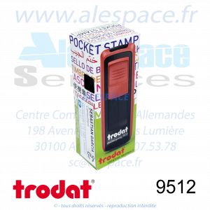 TRODAT - 9512 MONTURE TAMPON DE POCHE POCKET PRINTY - GAMME - Photo 002