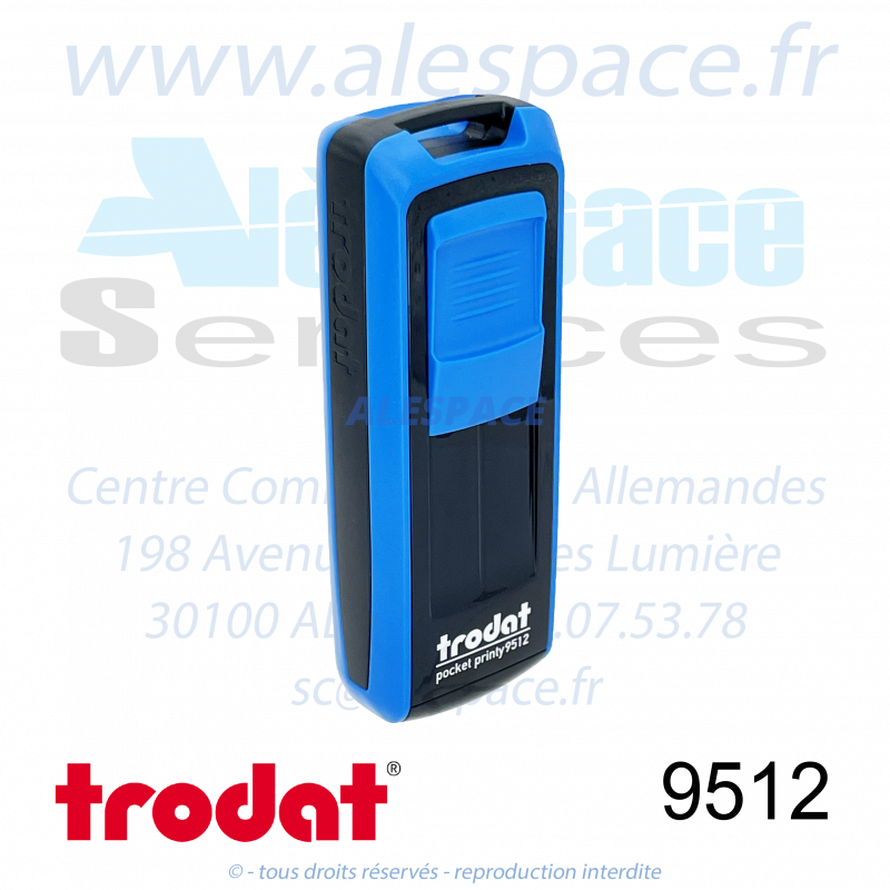 TRODAT - 9512 MONTURE TAMPON DE POCHE POCKET PRINTY - BLEU - Réf 148920 - Photo 001 TRODAT - 9512 MONTURE TAMPON DE POCHE POCKET PRINTY - BLEU - Réf 148920 - Photo 001