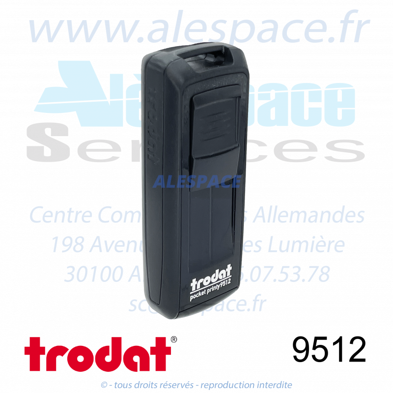 TRODAT - 9512 MONTURE TAMPON DE POCHE POCKET PRINTY - NOIR - Réf 148858 - Photo 001 TRODAT - 9512 MONTURE TAMPON DE POCHE POCKET PRINTY - NOIR - Réf 148858 - Photo 001