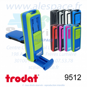 TRODAT - 9512 MONTURE TAMPON DE POCHE POCKET PRINTY - GAMME - Photo 001