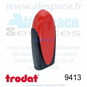TRODAT - 9413 MONTURE TAMPON DE POCHE MOBILE PRINTY - ROUGE - Réf 34696 - Photo 001