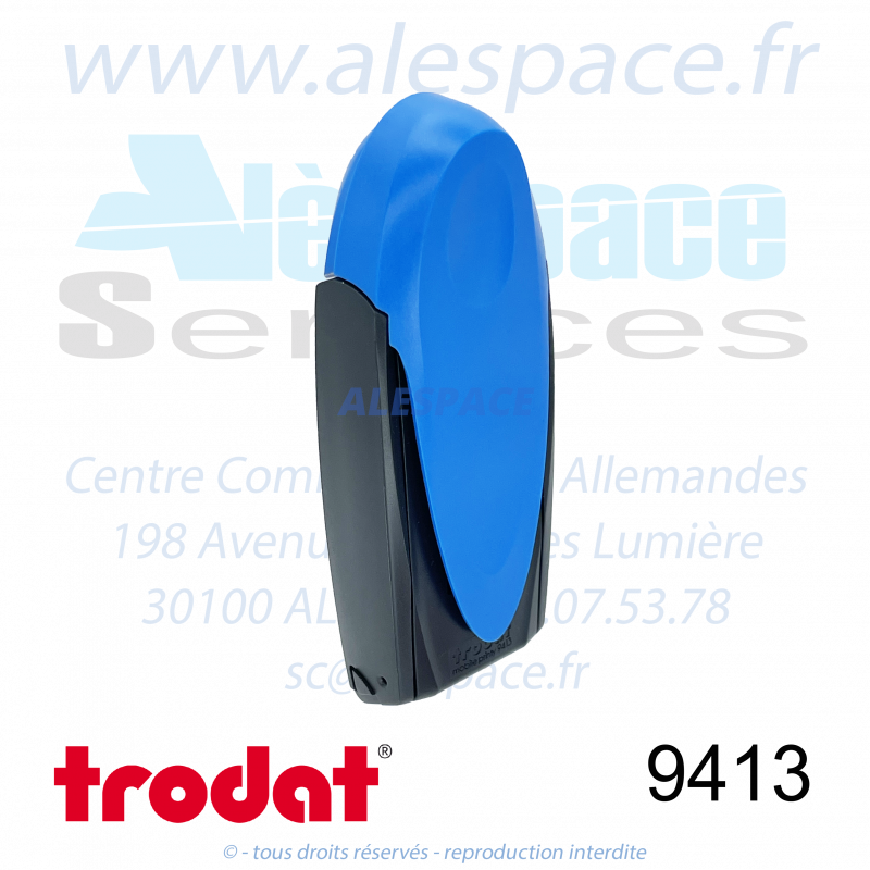TRODAT - 9413 MONTURE TAMPON DE POCHE MOBILE PRINTY - BLEU - Réf 34698 - Photo 001 TRODAT - 9413 MONTURE TAMPON DE POCHE MOBILE PRINTY - BLEU - Réf 34698 - Photo 001