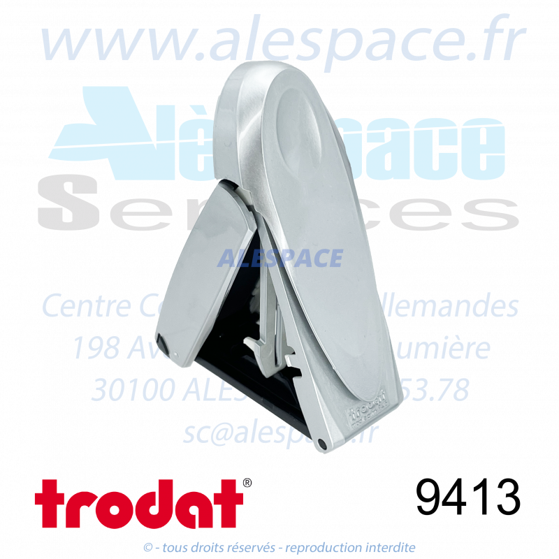 TRODAT - 9413 MONTURE TAMPON DE POCHE MOBILE PRINTY - ARGENT GLACÉ - Réf 34700 - Photo 001 TRODAT - 9413 MONTURE TAMPON DE POCHE MOBILE PRINTY - ARGENT GLACÉ - Réf 34700 - Photo 001
