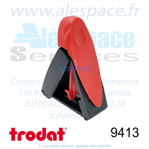 TRODAT - 9413 MONTURE TAMPON DE POCHE MOBILE PRINTY - ROUGE - Réf 34696 - Photo 002