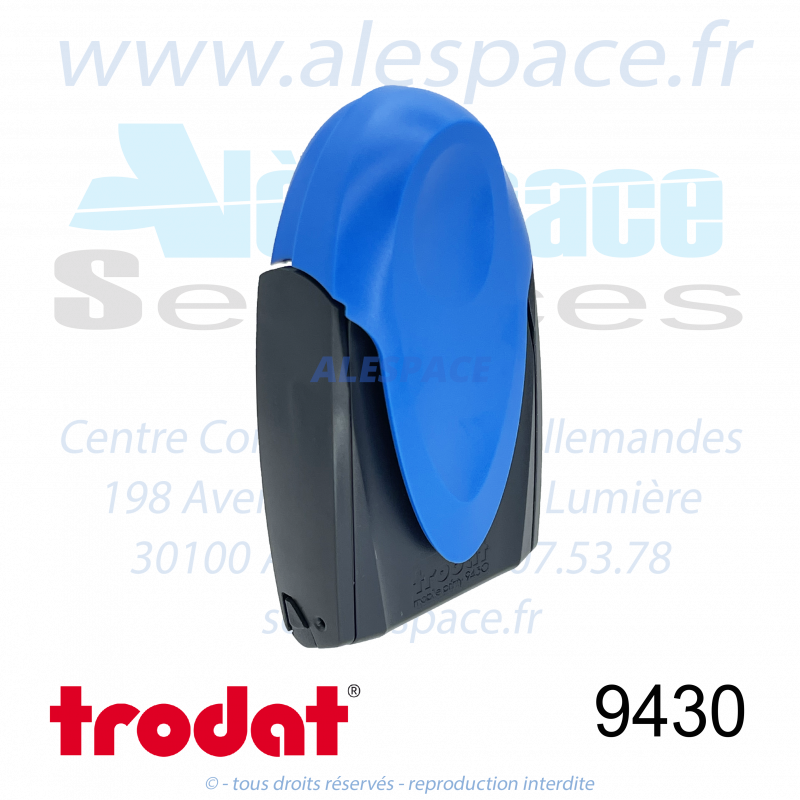 TRODAT - 9430 MONTURE TAMPON DE POCHE MOBILE PRINTY - BLEU - Réf 19923 - Photo 001 TRODAT - 9430 MONTURE TAMPON DE POCHE MOBILE PRINTY - BLEU - Réf 19923 - Photo 001