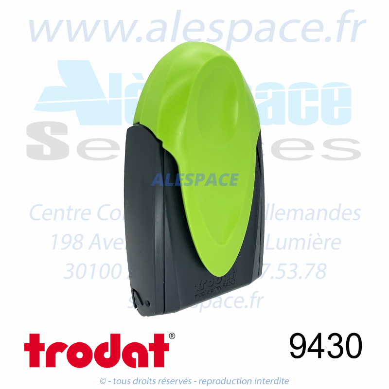 TRODAT - 9430 MONTURE TAMPON DE POCHE MOBILE PRINTY - VERT POMME - Réf 20014 - Photo 001 TRODAT - 9430 MONTURE TAMPON DE POCHE MOBILE PRINTY - VERT POMME - Réf 20014 - Photo 001