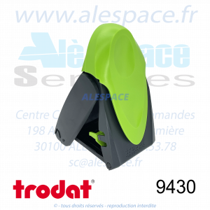TRODAT - 9430 MONTURE TAMPON DE POCHE MOBILE PRINTY - VERT POMME - Réf 20014 - Photo 002