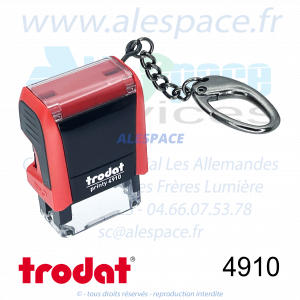 TRODAT - 4910 MONTURE TAMPON PRINTY 4.0 PORTE-CLÉS - Réf 53066 - Photo 001